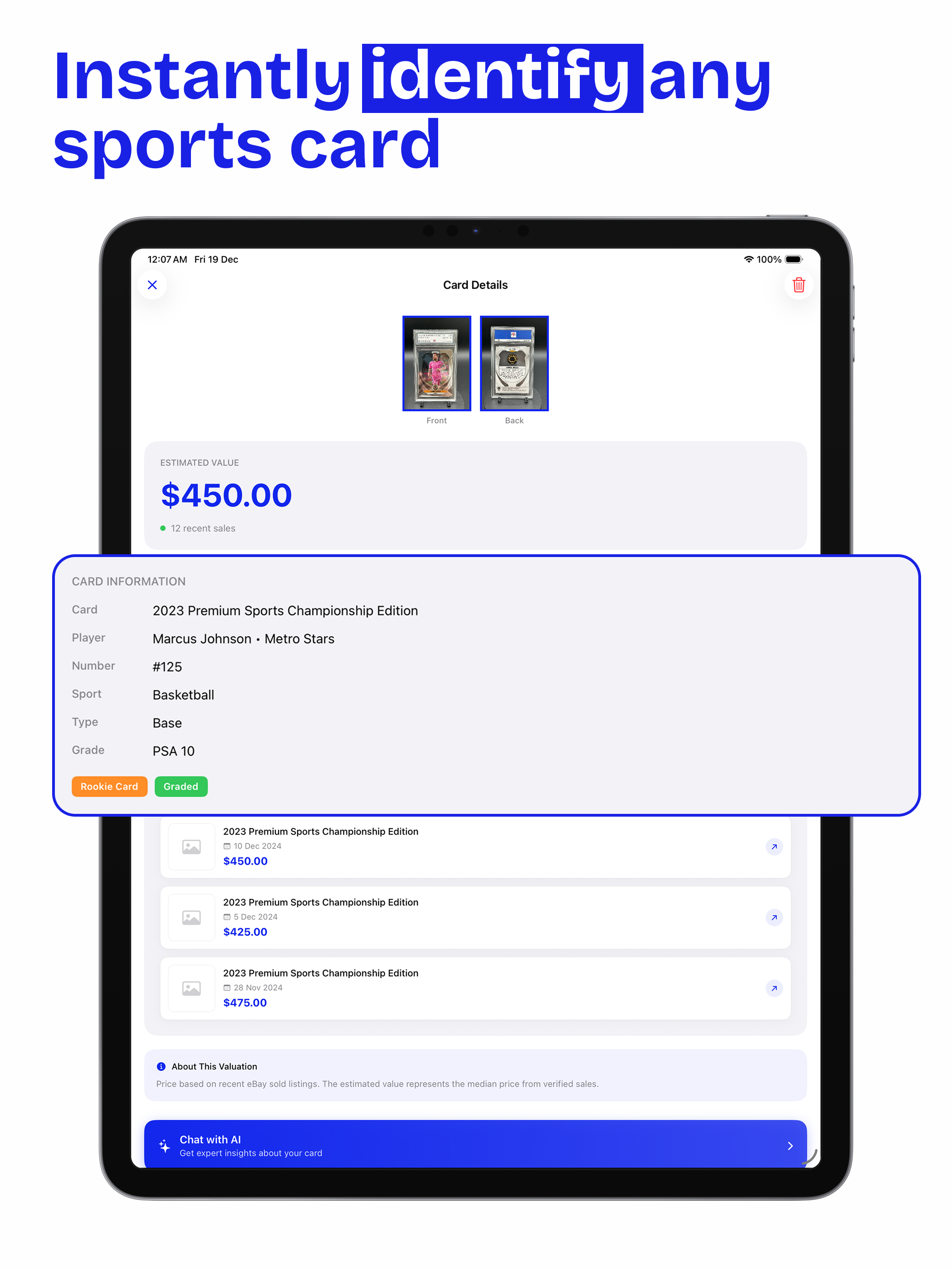Ladder: Sports Card Scanner