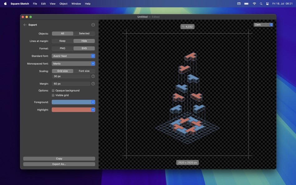 #4. Square Sketch (macOS) 由: DANIEL ROTH