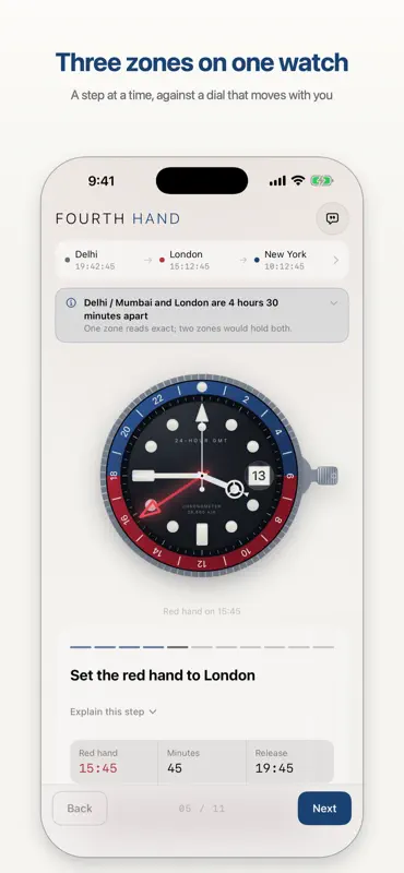 Fourth Hand - GMT Watch Setter screenshot 4 of 4