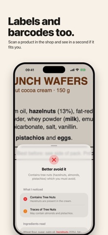 Posso: Allergy Menu Scanner screenshot 4
