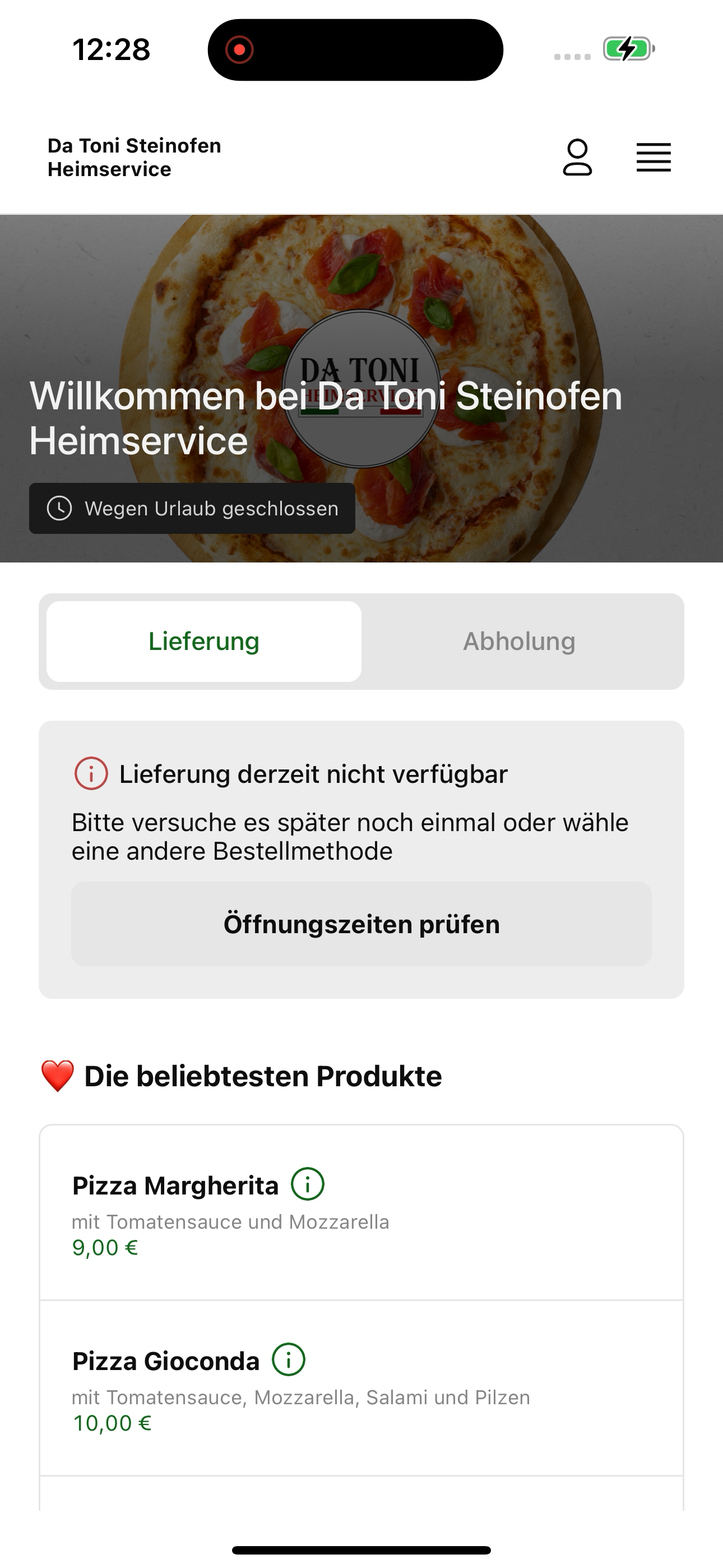 Da Toni Steinofen Heimservice screenshot 2