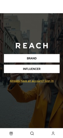 Reach : Brand x Influencer app screenshot