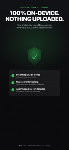 NoTrace: Metadata Remover Screenshot 6 of 6