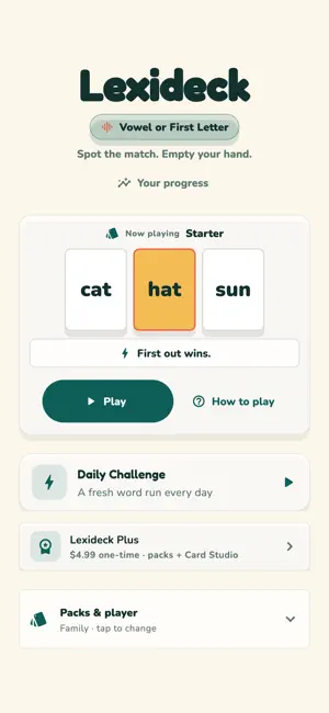 Lexideck: Phonics Cards screenshot 1