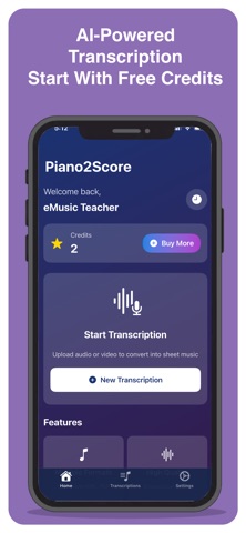Piano2Score - eMusicTeacher screenshot
