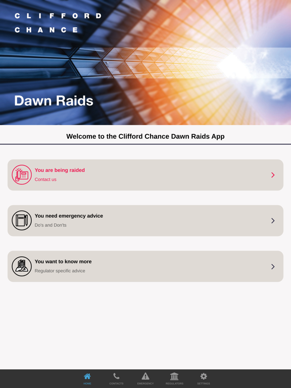 Screenshot #5 pour Clifford Chance Dawn Raids