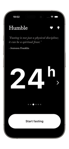 Humble - Fasting App Screenshot 1 of 3
