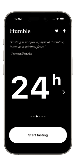 Humble - Fasting App Screenshot 1 of 3
