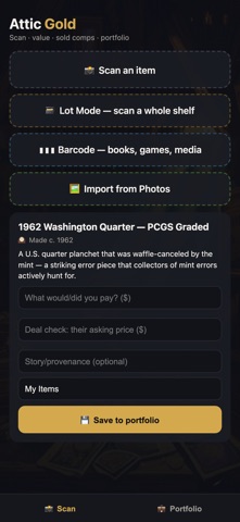 Attic Gold screenshot