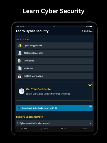 Learn Cyber Security & Hacking iPad screenshot