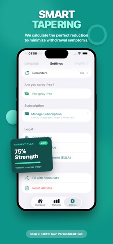 NoseClear: Quit Nasal Spray iPhone screenshot