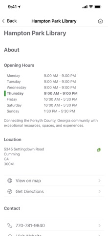 Forsyth County Public Library Screenshot 6 of 6