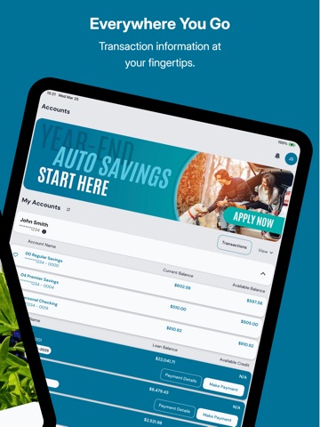 Members Trust Mobile Banking iPad screenshot