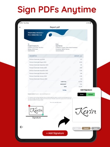PDF Editor:PDF Maker & Reader iPad screenshot