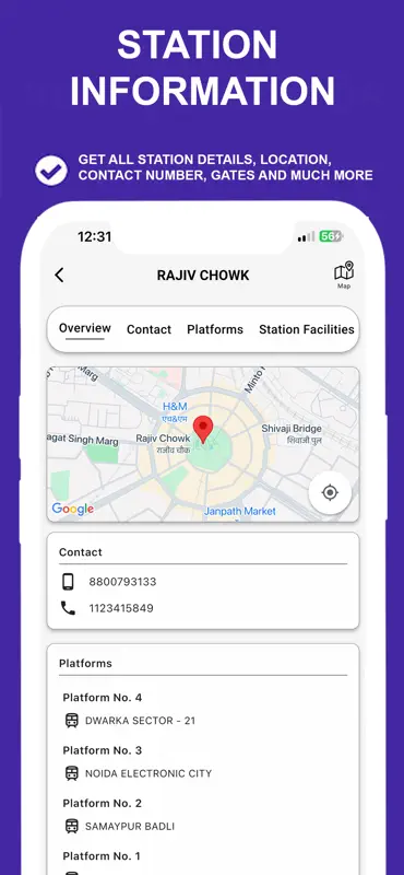 Delhi Metro Route Map and Fare screenshot 5 of 10