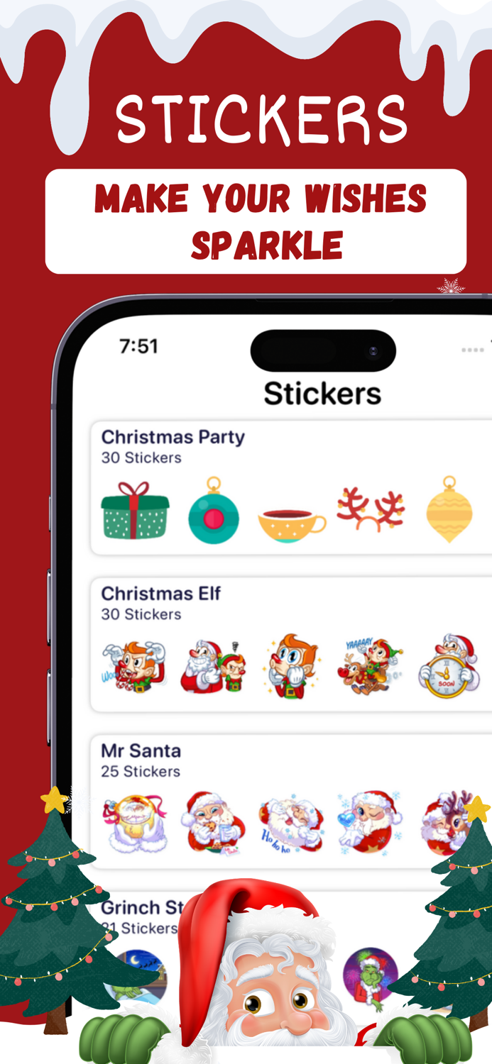 Christmas Stickers hub