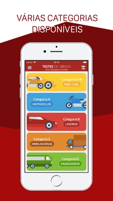 Testes Código da Estrada IMTT Screenshot