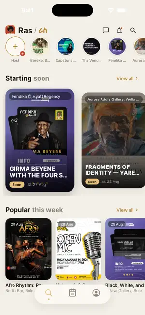 Ras – Live Events screenshot 2