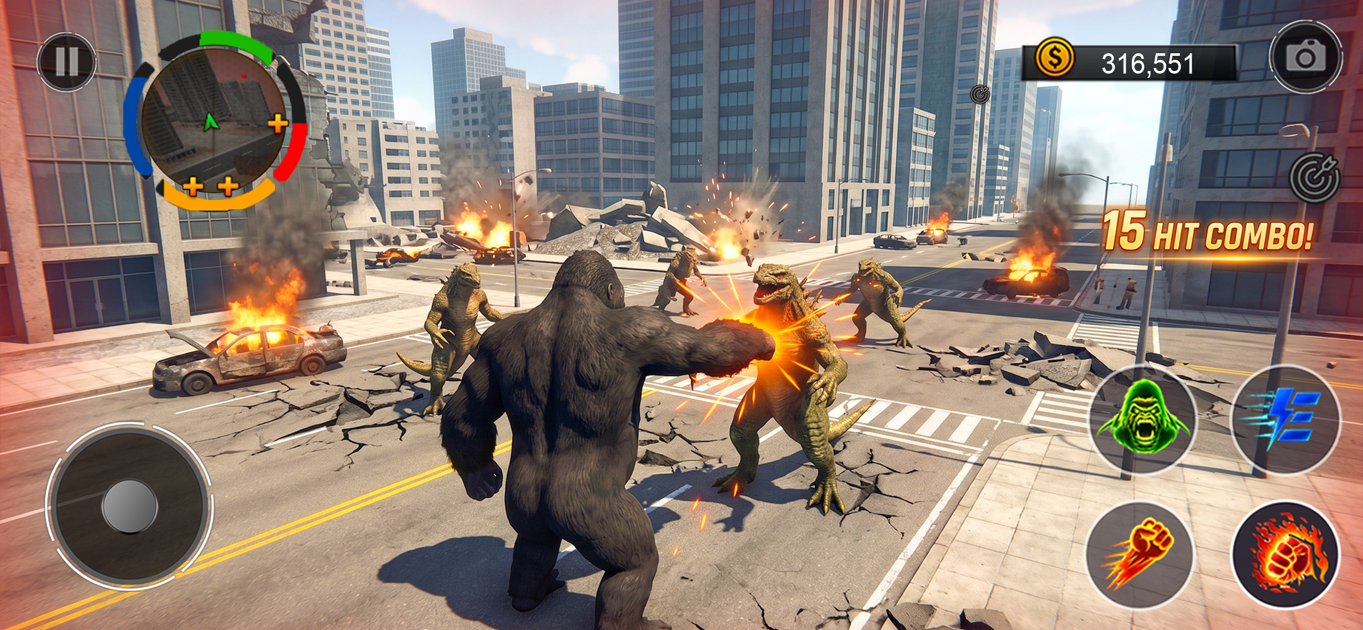 Big Angry Gorilla City Smash screenshot 5