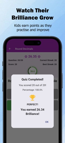 Level Up Math Quizzes: Gr 1-8 iPhone screenshot