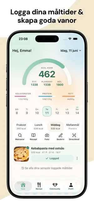 FuelFam: Kaloriräknare & AI iPhone screenshot 1