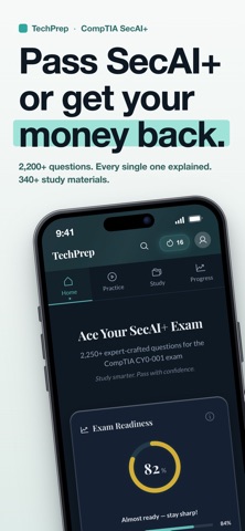 CompTIA SecAI+ Exam Prep 2026 Screenshot 1 of 10
