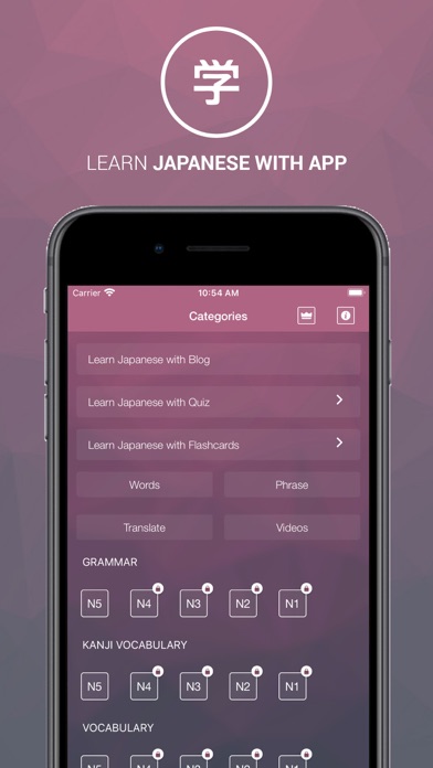 JLPT Multilingual Screenshot
