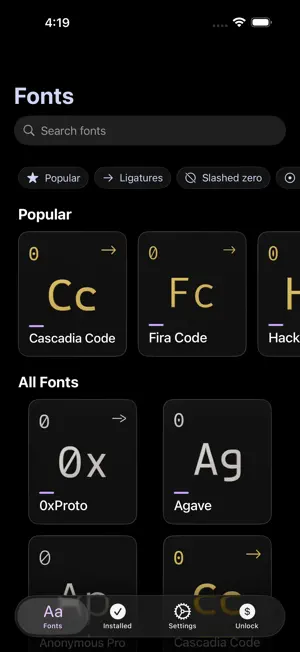 Nerd Font Installer screenshot 1