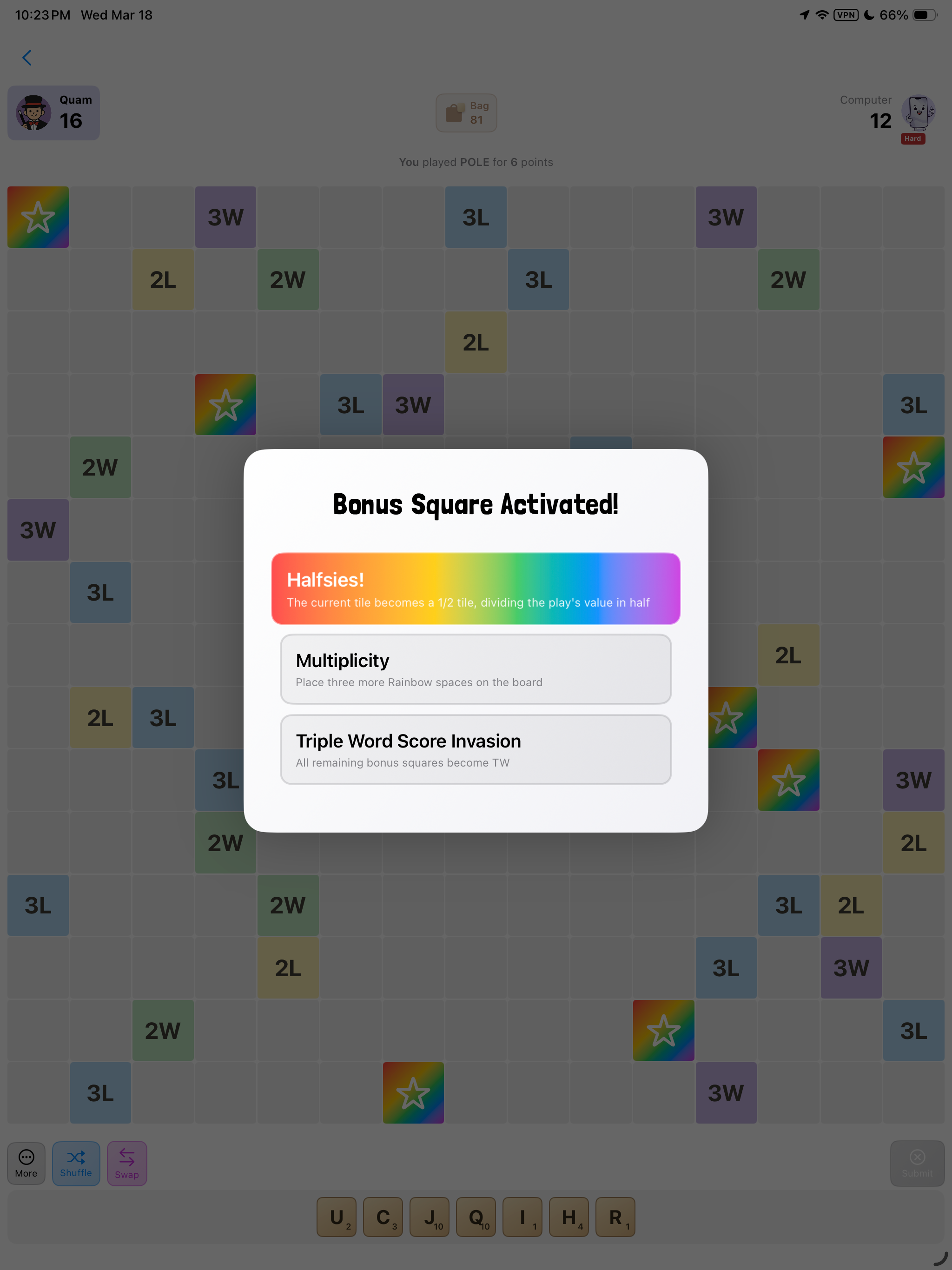 Tile & Error: Words and Chaos
