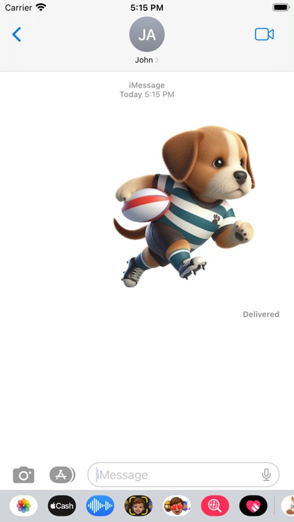 Rugby Puppy Stickers screenshot-3