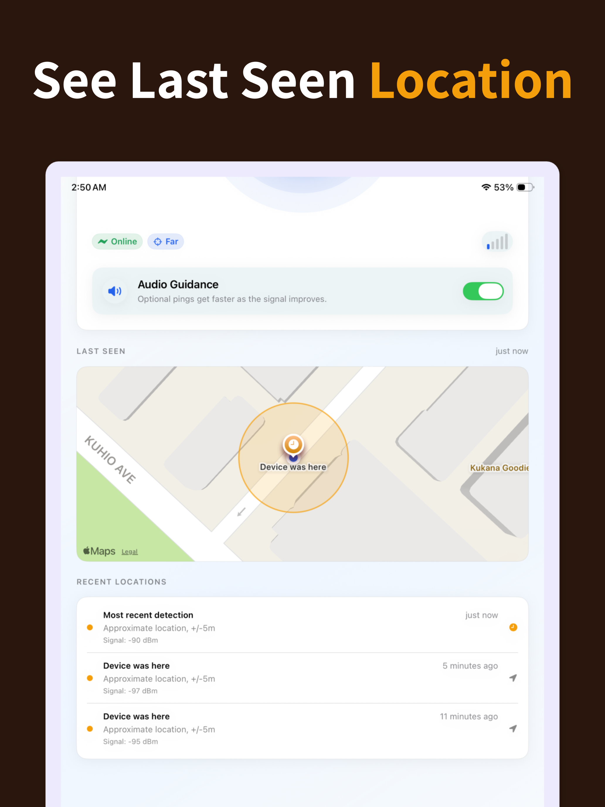 Find Bluetooth Devices: Track