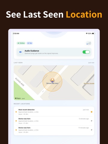 Find Bluetooth Devices: Track iPad screenshot