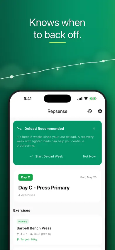 Repsense screenshot 3