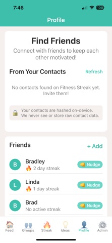 The Fitness Streak - 2026 screenshot