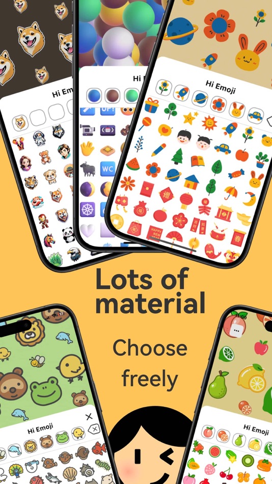 #1. HiEmoji：Emoji Wallpaper Editor (iOS) Ved: 俊鹏 位