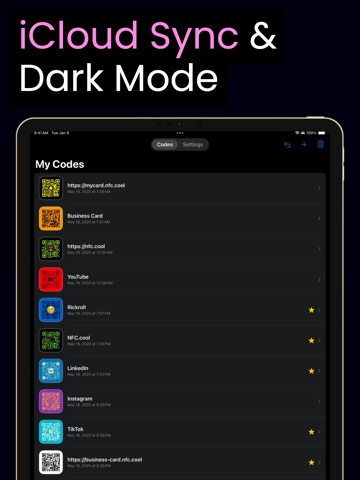 QR Code Scanner by NFC.cool iPad screenshot