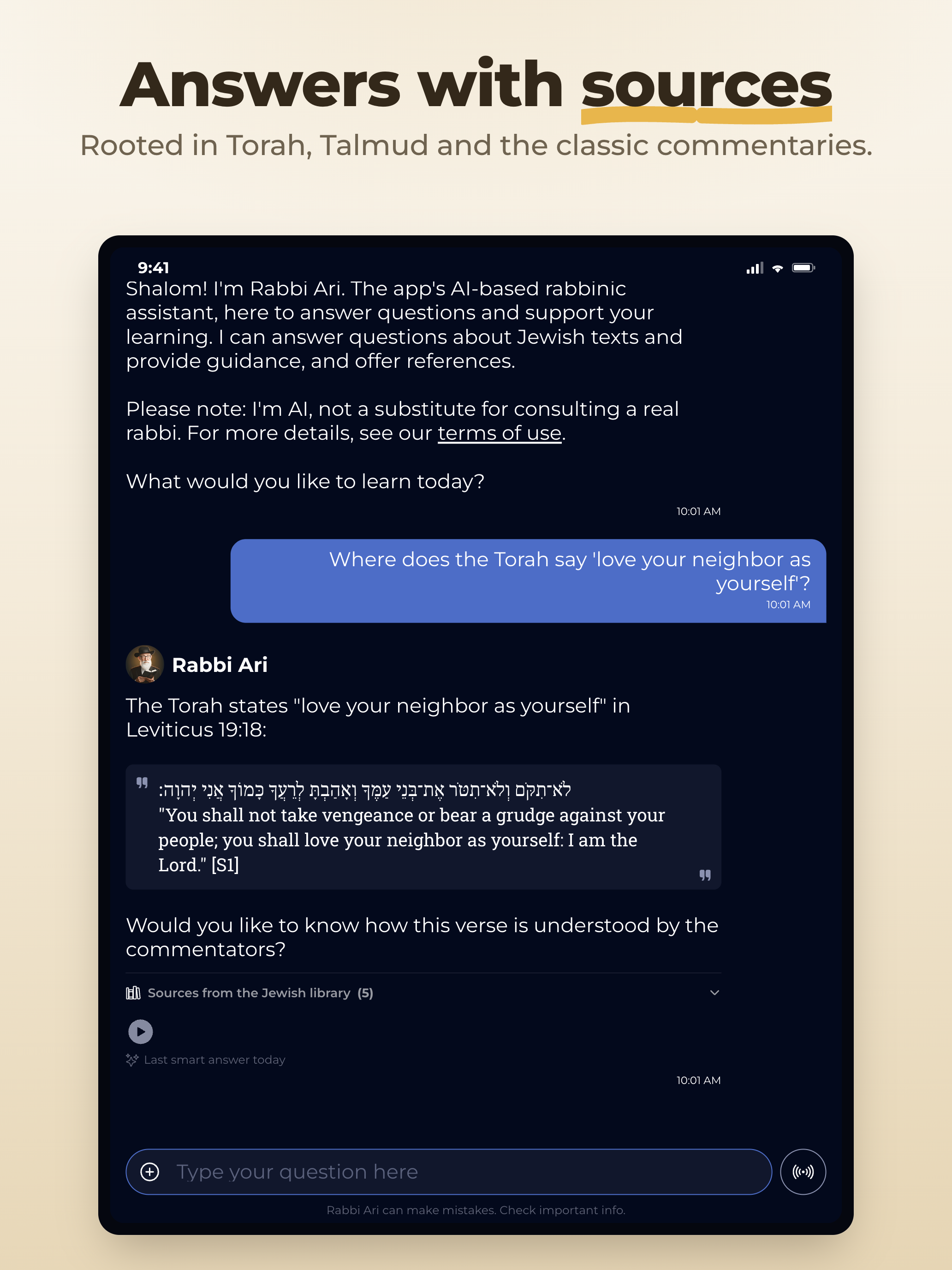 Rabbi Ari: Judaism Chatbot screenshot 10