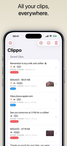 Clippo - Clipboard Manager screenshot