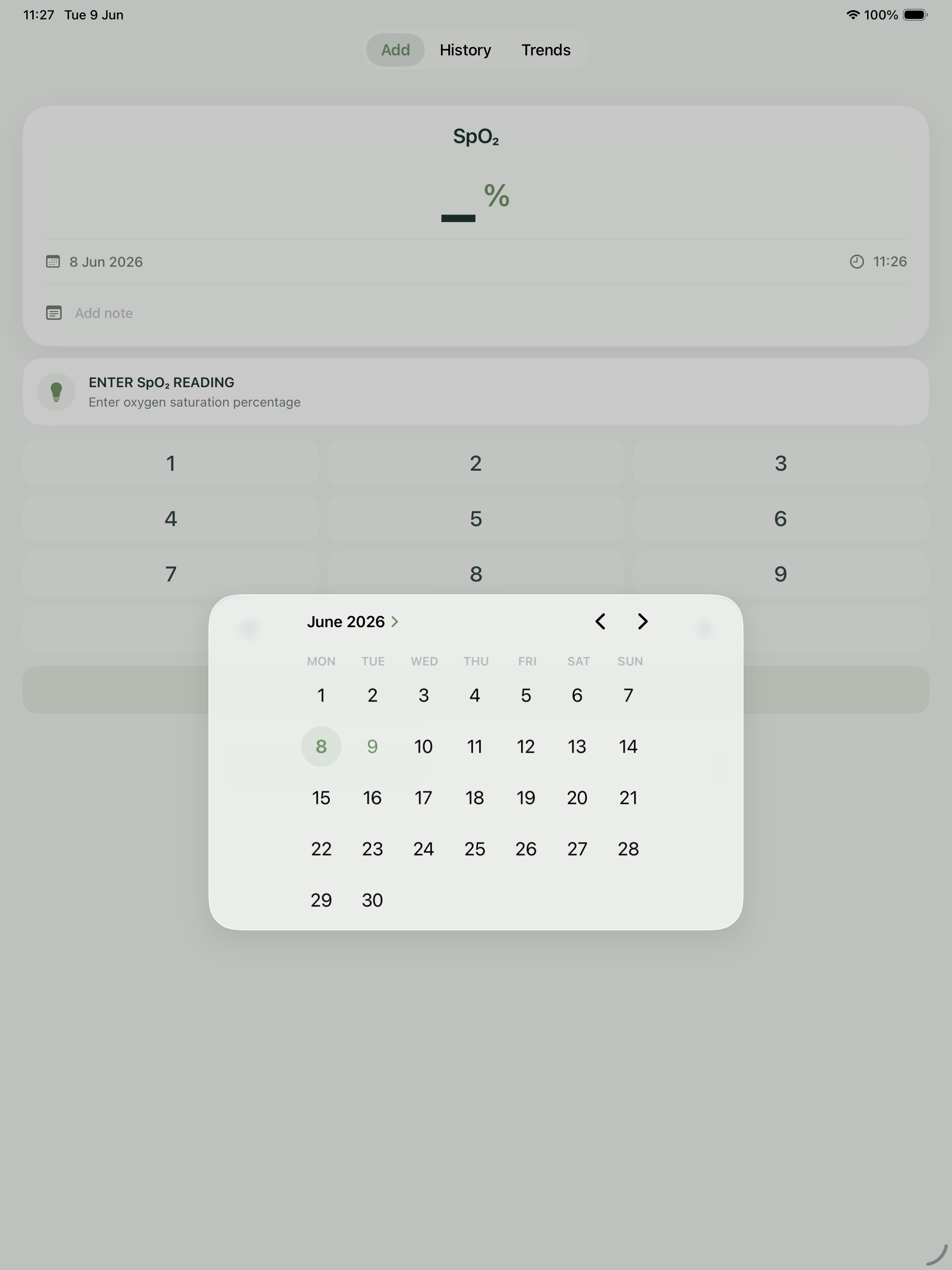 QuickOxyLog screenshot 6