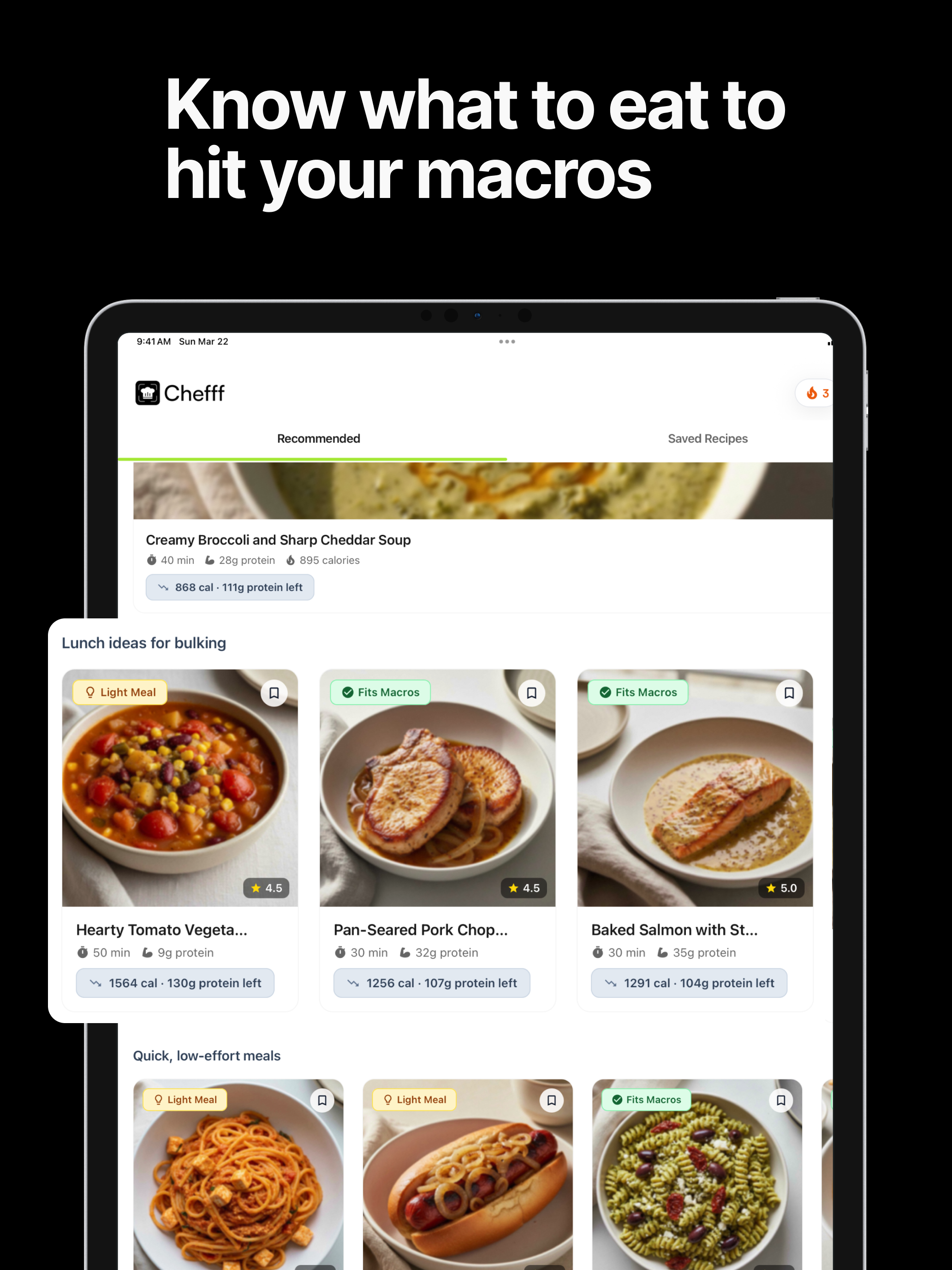 Chefff: Macro & Meal Tracker