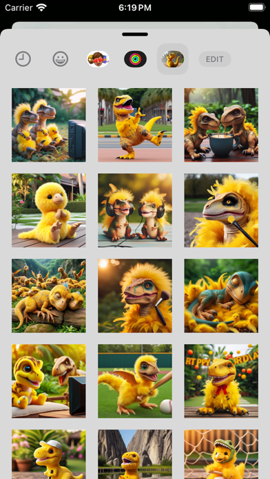 Screenshot #3 pour Happy Dinosaur Stickers Pack