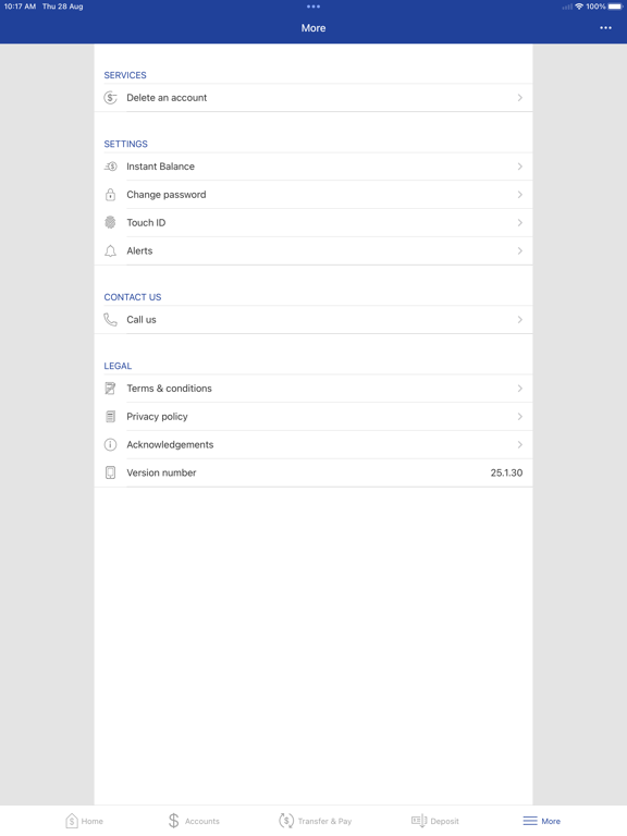 American Bank Baxter Personal iPad screenshot 4 - Finance app