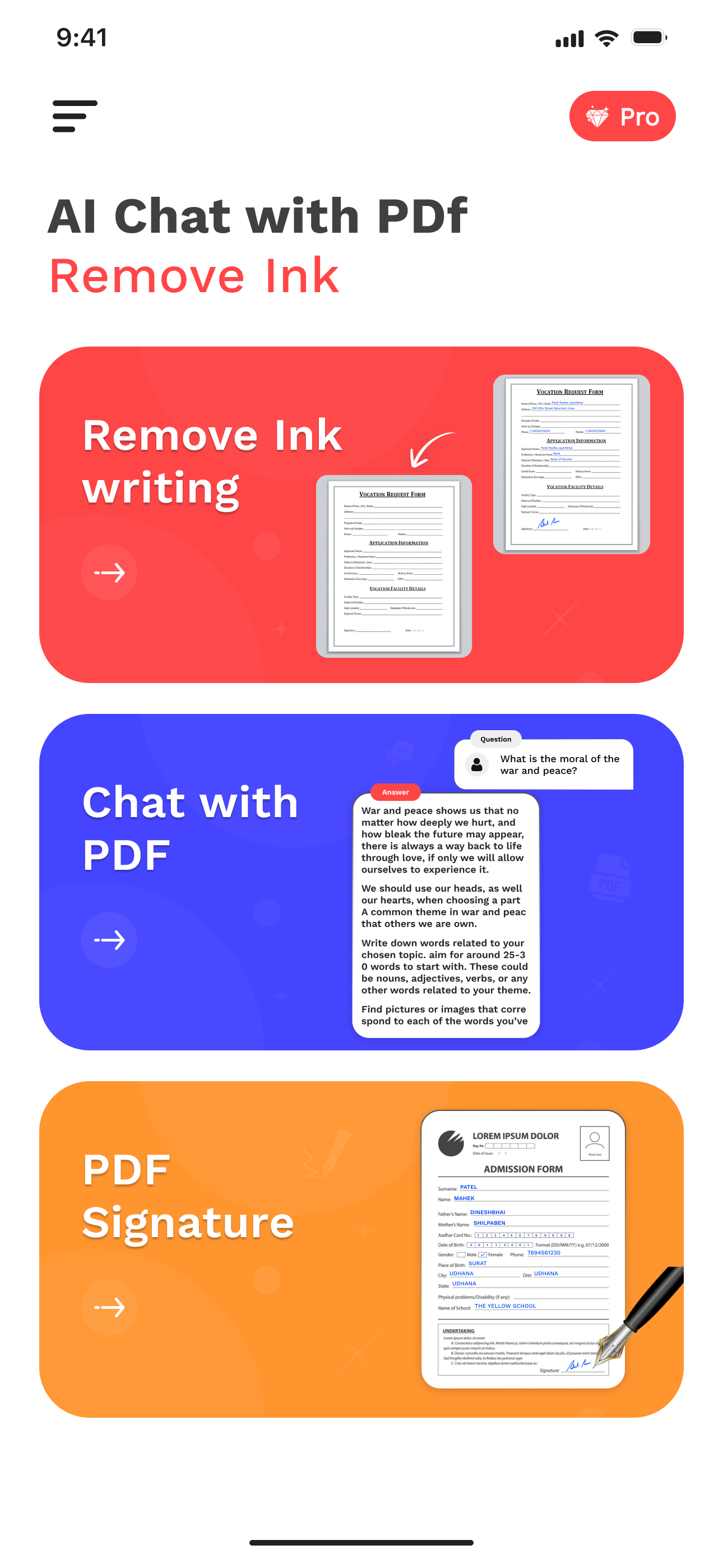 AI Chat with PDF : Remove Ink