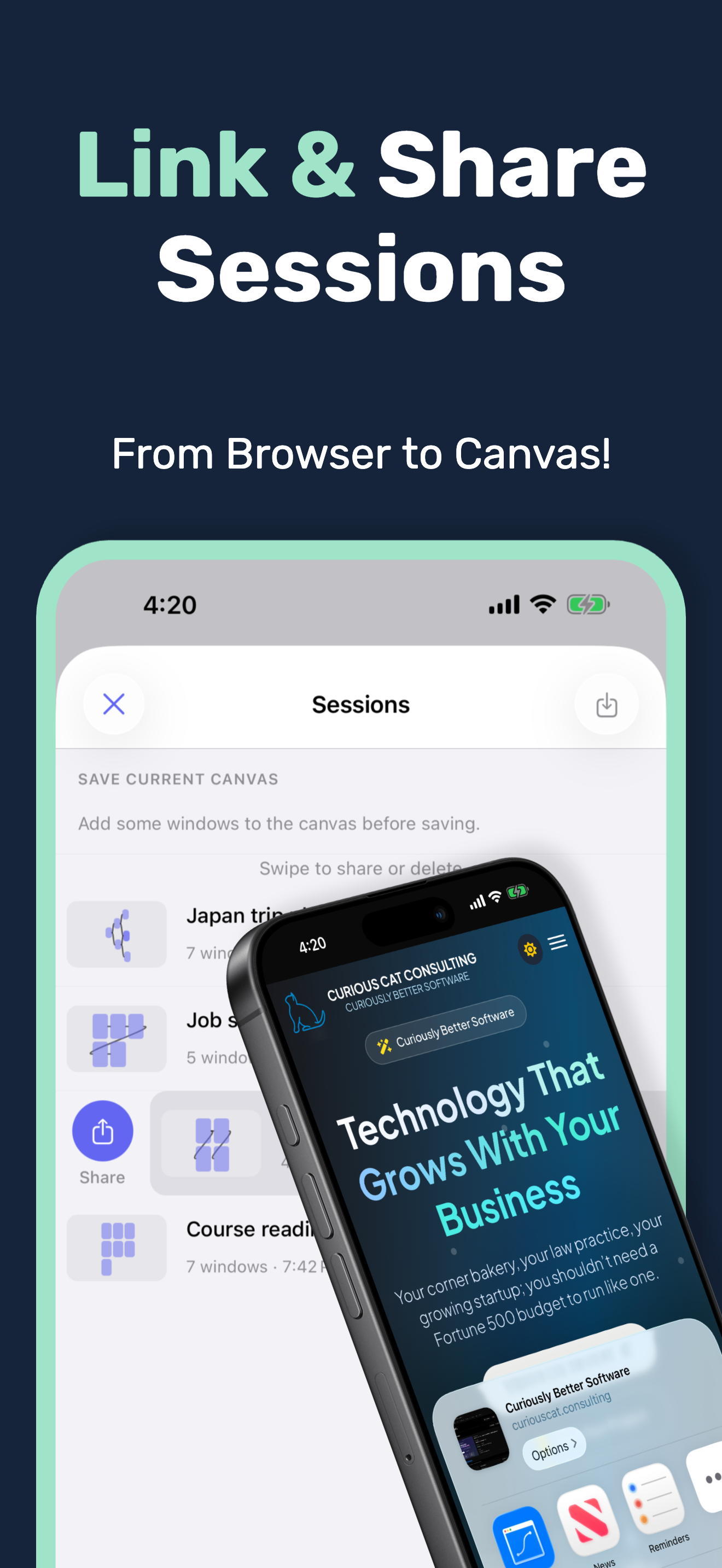 Web Canvas: Spatial Browser