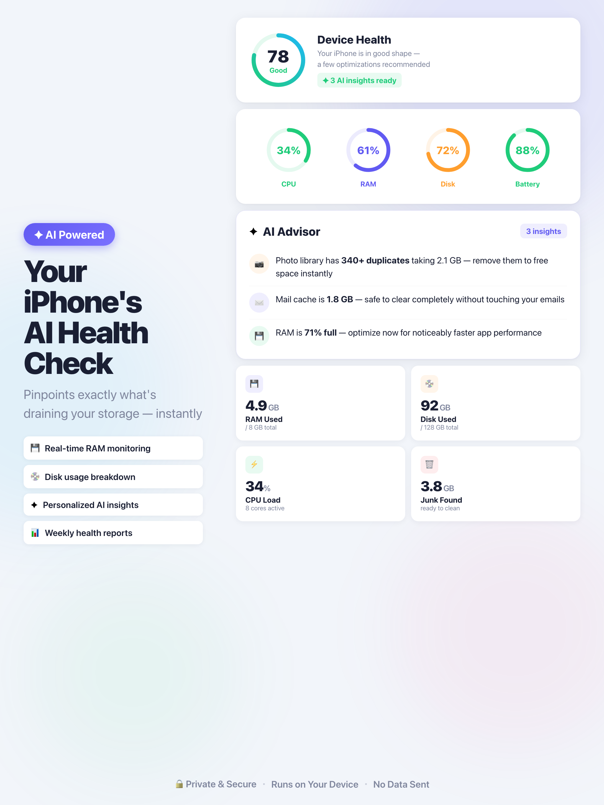 Optimo: Phone Cleaner & AI