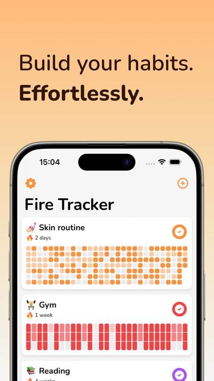 Fire Tracker. Build habits.