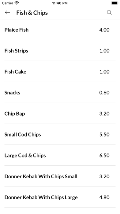 Hobson Takeaway Screenshot