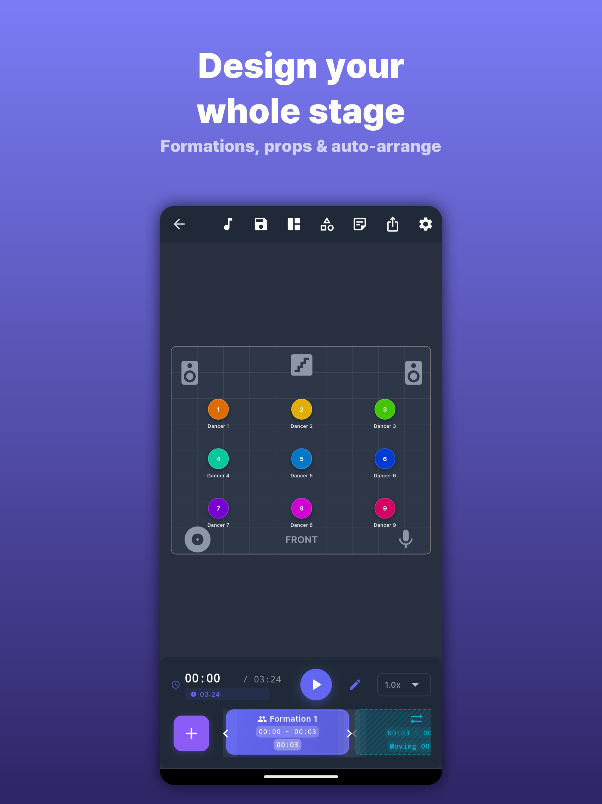 mubo - dance formation editor screenshot 6