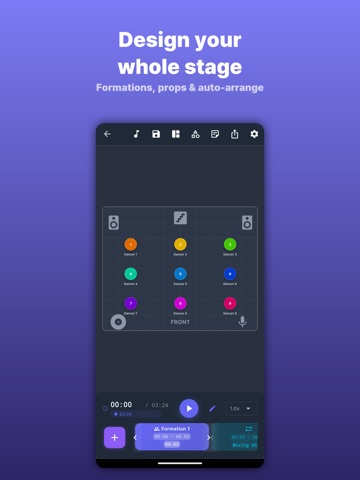 mubo - dance formation editor iPad screenshot