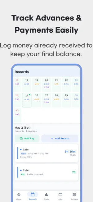 Daily Work Hours Tracker & Pay screenshot 3